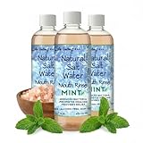 3 Pack Natural Saltwater Mouth Rinse | Himalayan Pink Salt Water...
