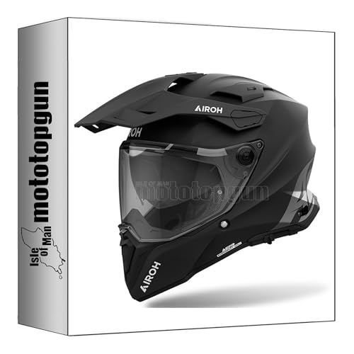 Casque Airoh Commander 2 noir mat XS, l'allié de vos road trips et aventures trail