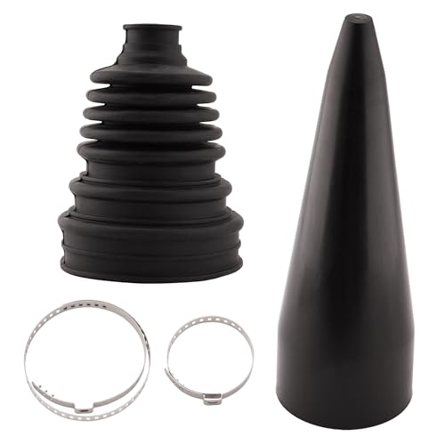 WateryWave Universal CV Boot Installation Mount Cone Tool with 2 Clamps for Fitting Stretch CV Dust Cover Boot CV Joint Drive Shaft Installation CV Boot Tool Robust CV Boot Installation Kit