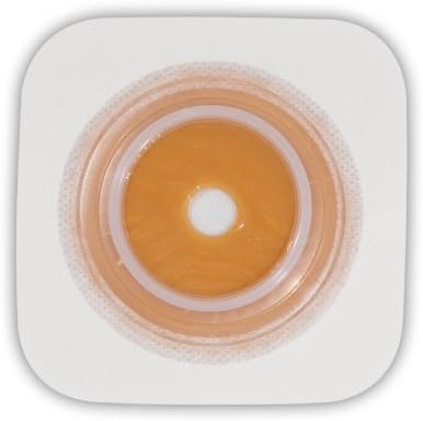 Convatec 125271 SUR-FIT Natura Two-Piece Pre-Cut, Stomahesive Flexible Skin Barrier with tape collar, Tan, 45mm (1 3/4") flange; 25mm (1") stoma opening, 10/BX
