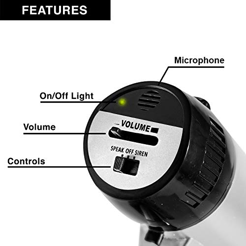 Outer Trails Lightweight Megaphone Speaker PA Bullhorn with Siren- Great for Cheerleaders, Sports Fans, Coaches & Protesters, New 2020 Improved Model - Thumbnail 4