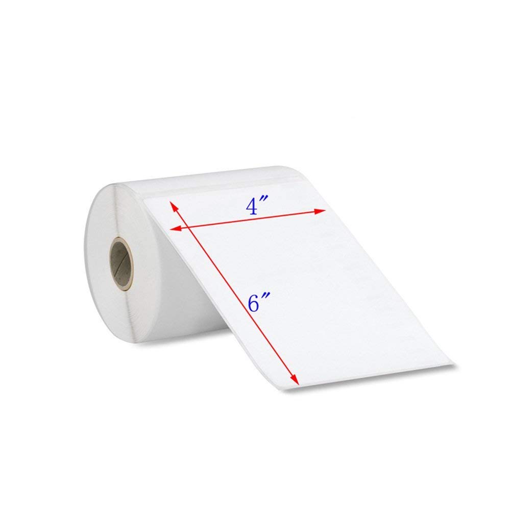 Direct Lot de 4 rouleaux de 1000 étiquettes thermiques pour imprimante d'adresses, expédition, compatibles avec les imprimantes thermiques directes 10,2 x 15,2 cm