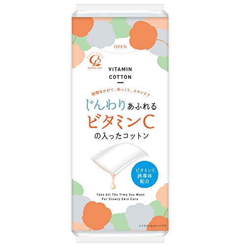 じんわりあふれるビタミンCコットン 40枚