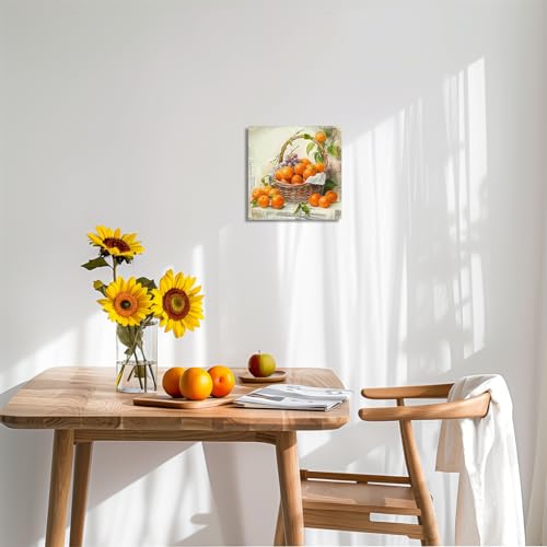 Tableau toile Oranges pour habiller un mur vide de cuisine - 4