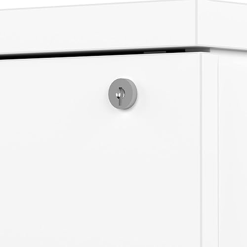 Miniatura 6 de Bestar Universel - Pedestal móvil montado de 16 W con 3 cajones en color blanco