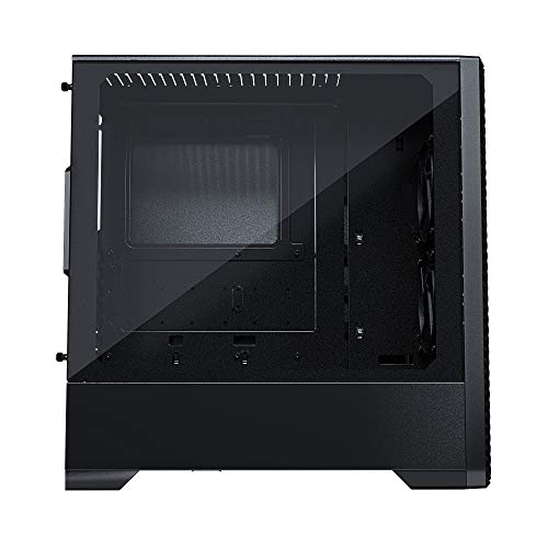 MTALLICGAR MetallicGear Neo Air ATX Mid-Tower High Airflow Mesh Front Design, 2X 120 RGB Skiron Fans, RGB Controller, Black