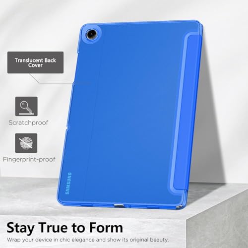 Image of MoKo for Samsung Galaxy Tab A11 Plus / A11+ Case 11 Inch 2026, Galaxy Tab A9 Plus / A9+ Case 11 Inch 2024, Slim Stand Hard PC Translucent Back Shell Smart Cover, Auto Wake /Sleep, Cobalt Blue