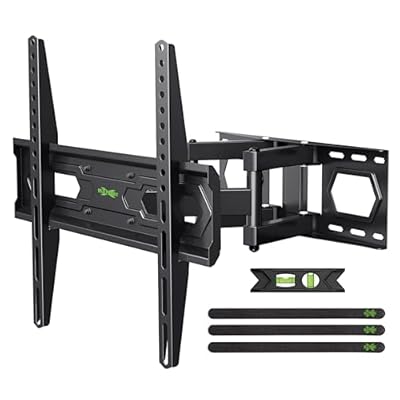 USX MOUNT TV Wall Mount for 32-70 inch Flat Screen/LED/4K up to 110lbs, Full Motion TV Mount Bracket with Swivel & Tilt Articulating Dual Arms, Max VESA 400x400mm, Fits 12/16" Wood Studs