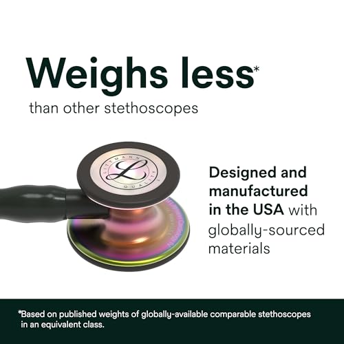Image of 3M Littmann Cardiology IV Diagnostic Stethoscope, 6152, More Than 2X as Loud, Weighs Less, Stainless Steel Chestpiece, 27 inch Black Tube