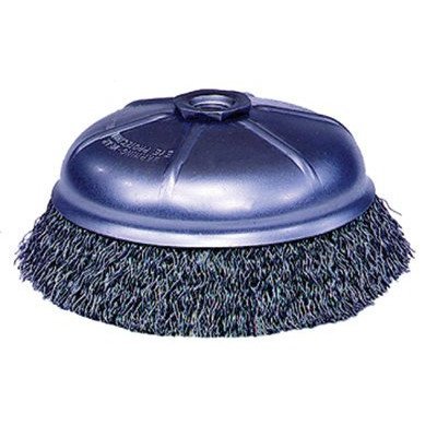 Weiler 804-13245P Crimped Wire Cup Brush, 5/8-11 UNC, 0.014" Steel, 14000 RPM, 3"