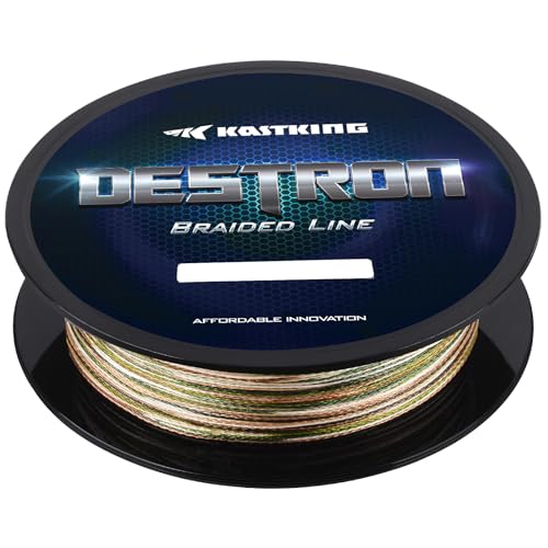 KastKing Destron Braided Fishing Line,Moss Camo,8lbs,300 yds