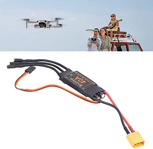 Brushless ESC, 40A Brushless ESC Speed Controller 5V/3A BEC Output for RC Drone Airplanes Accessory