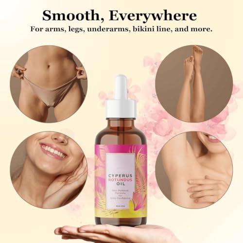 Image of Cyperus Rotundus Oil for Hair Removal Care | Herbal Body Oil for Smooth Looking Skin | Supports Softer Skin Texture | Suitable for Face & Body | Lightweight Non-Greasy Formula | 60 ml (1)