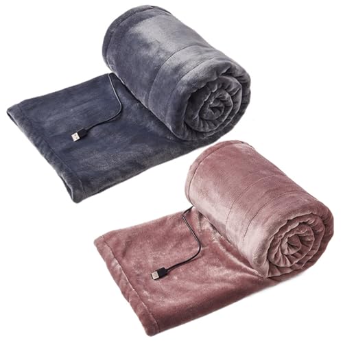 Dagllgew Coperta Riscaldata Usb, Coperte Riscaldate Elettriche Senza Fili Con 3 Livelli Di Riscaldamento, Coperta Riscaldata Portatile Per Ufficio E Casa, Senza Batteria, 39, 4X31 Elettrica Copert - 3