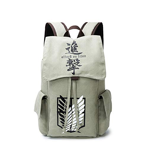 Unisex Attack On Titan Cosplay Anime Mochila Escolar Estudiantes para Portátil Backpack
