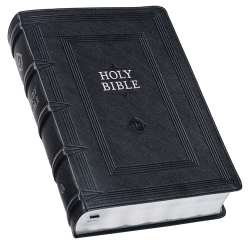 KJV Study Bible, Standard King James Version Holy Bible, Thumb Tabs, Ribbons, Faux Leather, Black Debossed (KJV Standard Study Editions)
