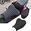 Front+Rear Seat-Black with Red Stitching