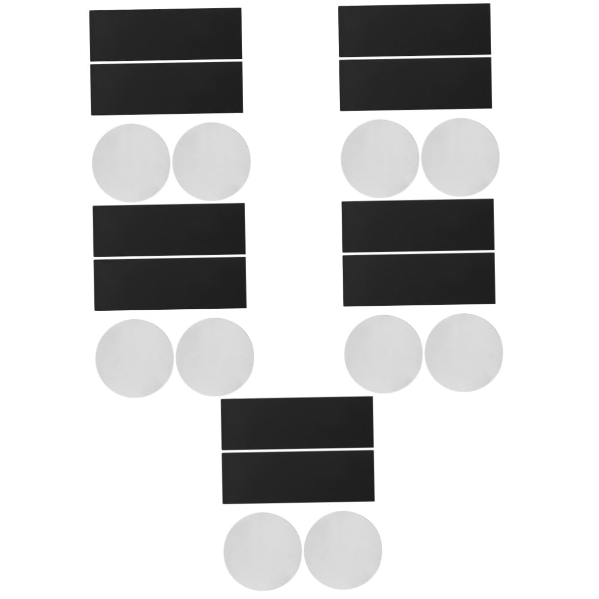 MAGICLULU 5sätze Magnetische Klebebänder Für -projekte Selbstklebende Magnetstreifen Und Plättchen Für Kühlschrank Büro Und Kreative Bastelarbeiten Einfache Installation Werkzeug