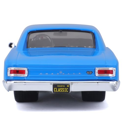 Maisto 1/24 Chevrolet Chevelle 1966 Azul miniatura 5