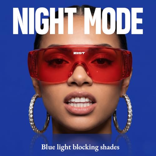 Image of Night Blue Light Blocking Glasses for Sleep | Red Tinted Shades for Deep Sleep, Digital Eye Protection | Reduce Eye Strain Ideal for TV, Gaming and Computer Use For Men & Women