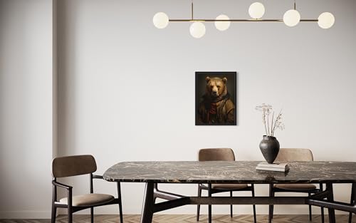 Ours marron poster portrait classique chic 40,6x50,8 - 4
