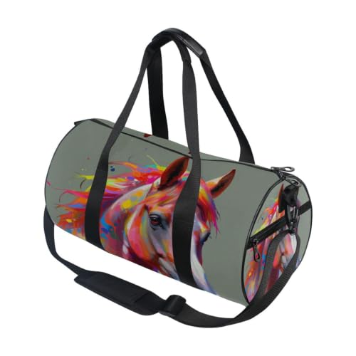 Bolsa de lona unisex con bolsillo interior para deporte y viajes