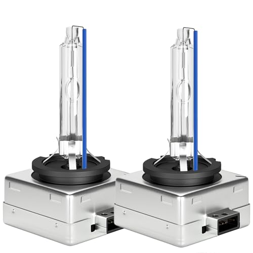 UTVPOWER D1S Bulbs for BMW X3 X5 X 3 5 E70 F15 F25 35i Xdrive HID Xenon Headlights 2007 2008 2009 2010 2011 2012 2013 2014 2015 2016 2017, 8000K White Blue D1SC1 Bi-Xenon Lights Headlamp, 2 Pack