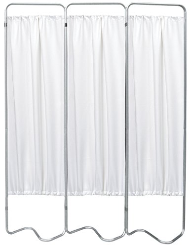 Omnimed 153053-10 Beamatic Privacy Screen With Vinyl Panels, 3 Section, White #TOP3