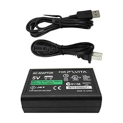 AC Power Adapter Charger + USB Data Charging Cable Cord for Sony PS Vita PSV 1000