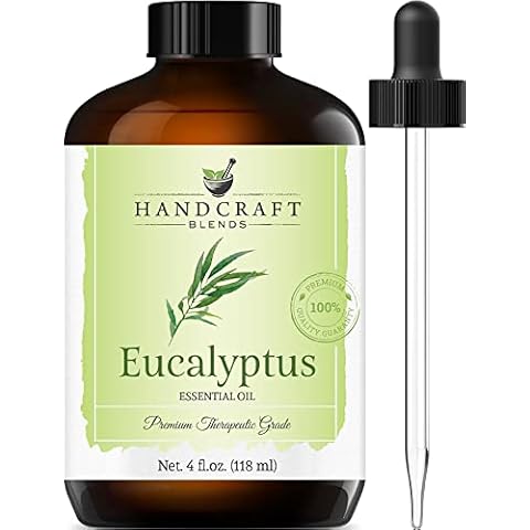 Handcraft Eucalyptus Essential Oil - 100% Pure & Natural - Premium Therapeutic Grade with Premium Glass Dropper - 118 ml Cover