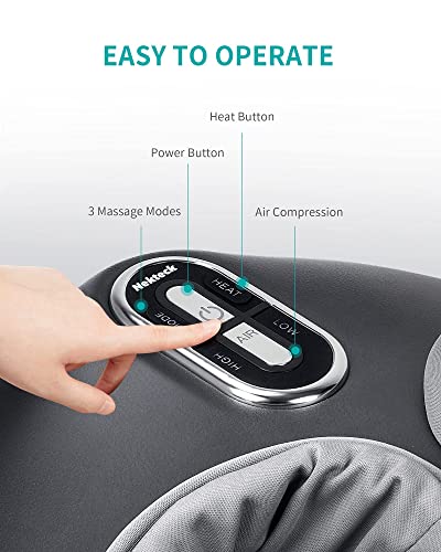 Nekteck Shiatsu Neck And Back Massager And Foot Massager Machine With Soothing Heat, Deep Kneading Therapy Relax For Home Or Office #TOP2