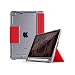 Produktbild STM Bags Dux Plus DUO Case für Apple iPad mini 5 (2019) / iPad mini 4 - rot/transparent [Militär Standard I Apple Pencil / Logitech Crayon Fach I Wasserabweisend I Standfunktion I Wake/sleep]