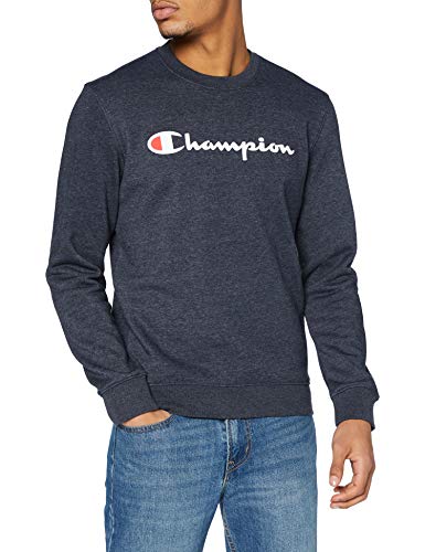 Champion Herren Legacy Classic Logo Crewneck Pullover, Marineblau, M