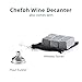 Chefoh Glass Globe Decanter Set w/Whiskey Glasses, Reusable Stone Ice Cubes, Cherry Wood Stand, Tongs, Pour Funnel | Liquor, Wine, Scotch | Vintage Home, Dining, Bar Decor