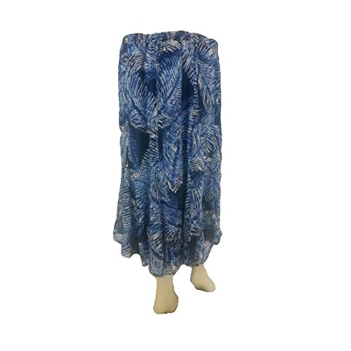 CJ Banks Floral Print Skirts Assorted Pencil Skirt, Blue, 2X2