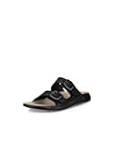 Cozmo Black Regulars Width Women Slide Sandals