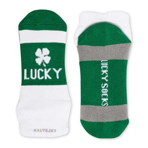 Gone For a Run Inspirational Socks - St. Patrick's Day Running Socks - Lucky - Running Gifts for Women - Green