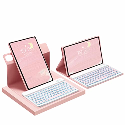 IPad Air 5 (2022) / Air 4 (2020) 10.9C`pL[{[hP[X 7FobNCg pE{ Pencilz_[A΂ŒE\ȃCXL[{[hABluetooth}EXt,sN