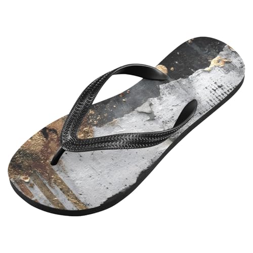 Flip Flop Sandals Luxurious Rock Print for Women Men Beach Outdoor XS2