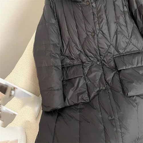 Cozy Black Women's Mid-Length Down Jacket - Perfect for Chilly Days! - Image 2