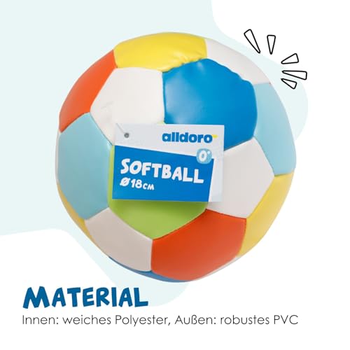 Softball alldoro 60313 Soft-Fußball für drinnen und draußen