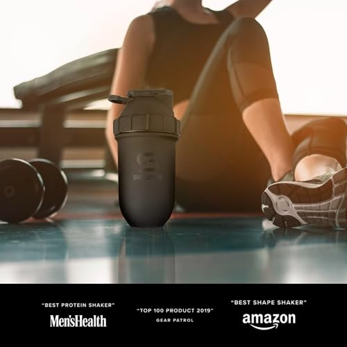 SHAKESPHERE Stainless Steel Shaker Bottle - 24oz Insulated Protein Shaker Bottle for Hot & Cold Drinks - Ideal for Shakes & Smoothies, Leak-Proof, BPA-Free, No Mixer Ball Needed, Matte-Black by SHAKESPHERE - Image 9