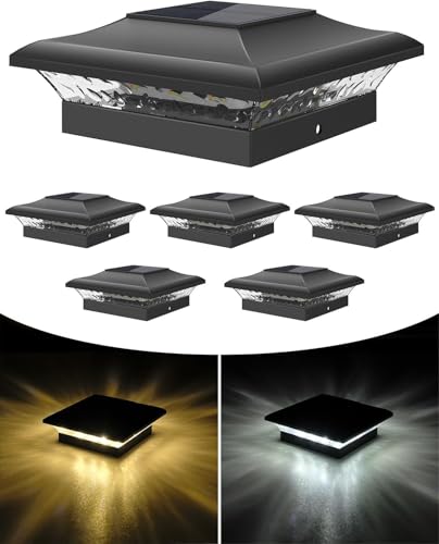 Luces solares de poste que iluminan tus vallas oscuras sin cables 1