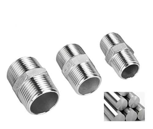 Mamelon hexagonal union bsp mâle en acier inoxydable 304 durable et résistant