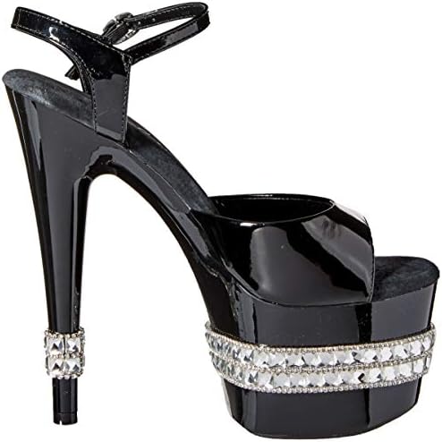 Ellie Shoes Women's Platform Sandal Heeled, Black, 9 | Image 5