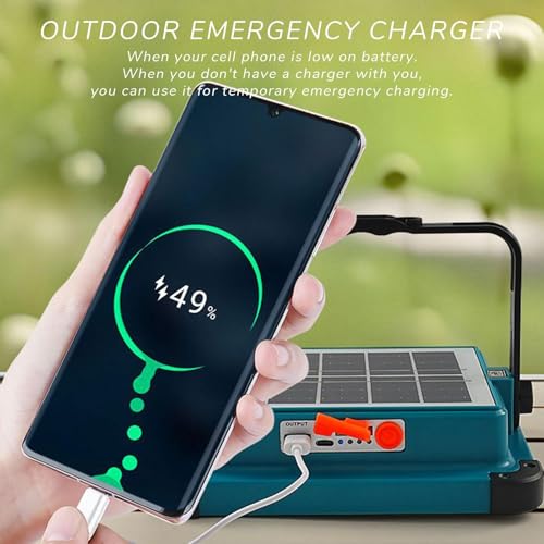 Lumière de camping solaire extérieure LED et lampe rechargeable USB portable - 2