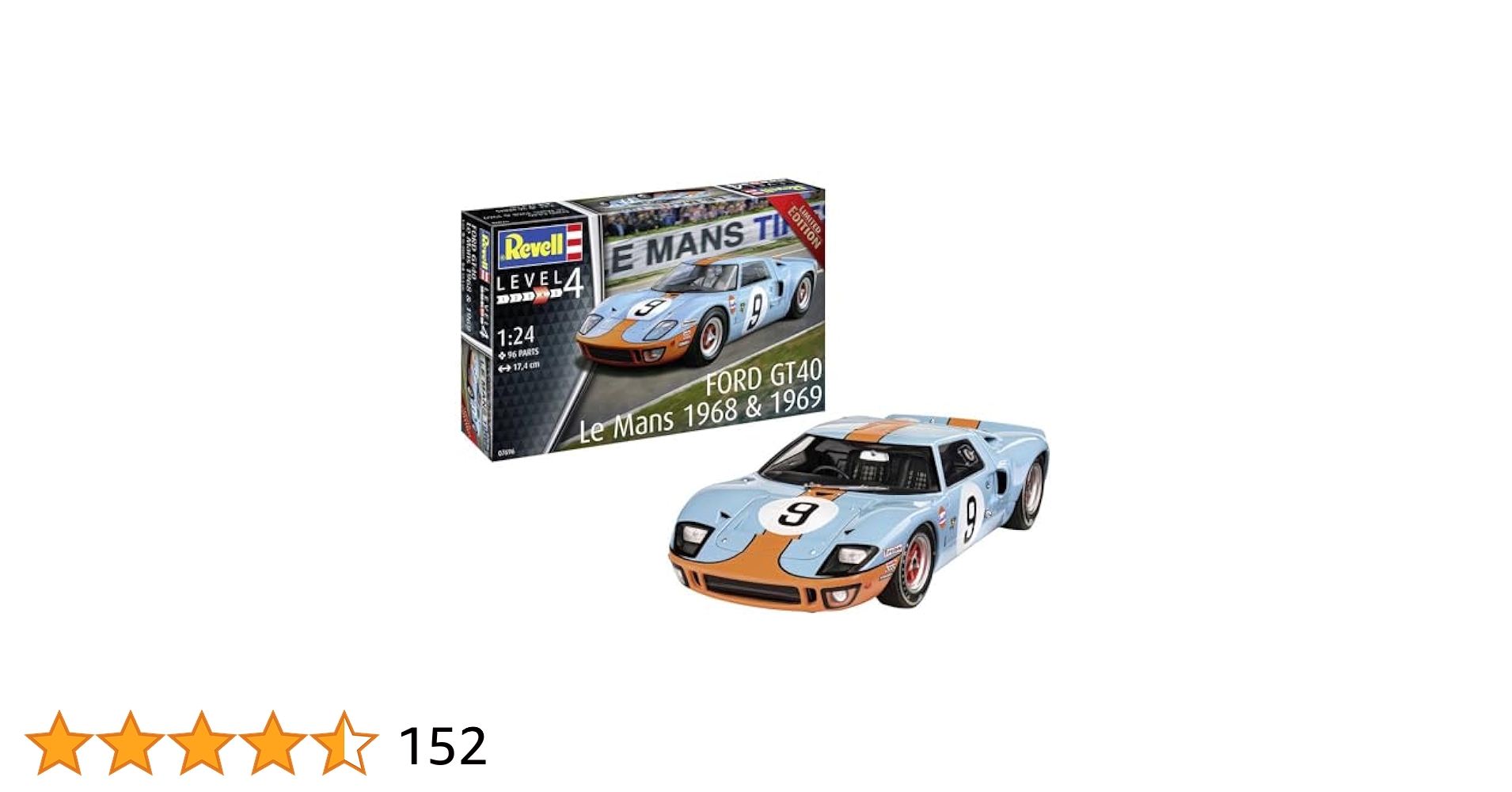 Amazon | ドイツレベル 1/24 フォード GT40 ルマン1968