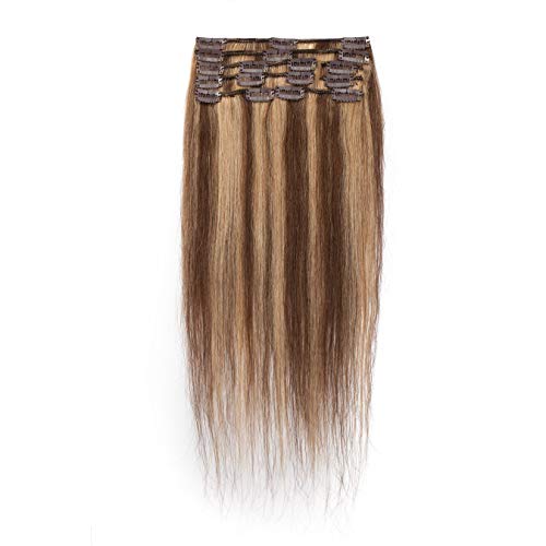 Clip In Human Hair Extensions 20 inch 70g #4P27