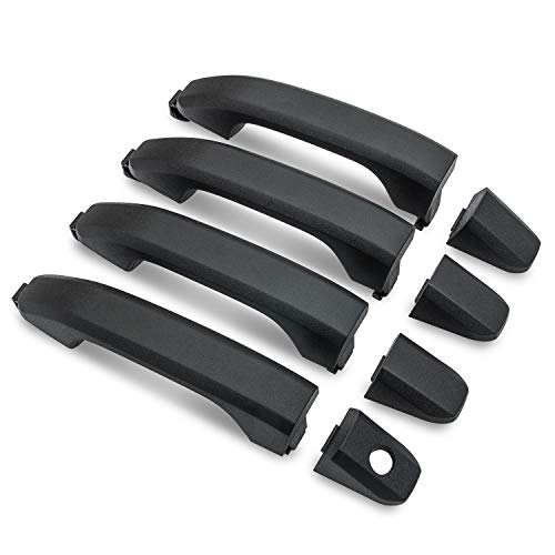 Tepeng 4Pcs Door Handles Matte Black Exterior Compatible With Chevy Silverado Gmc Sierra 1500 2500 3500Hd 2014-2019 | Replaces 23236150 22923605 22923599 22929412 22929464 (Not Only Cover) #TOP4