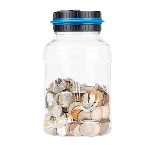 Ungtyb Digital Coin Bank, Money Saving Jar, Large Capacity, LCD Counter Coins, Accurate Coin Educational Savings Jar Perfect for Adults, 4.53x4.53x8.07 inches Ungtyb Digital Coin Bank, Money Saving Jar, Large Capacity, LCD Counter Coins, Accurate Coin Educational Savings Jar Perfect for Adults, 4.53x4.53x8.07 inches